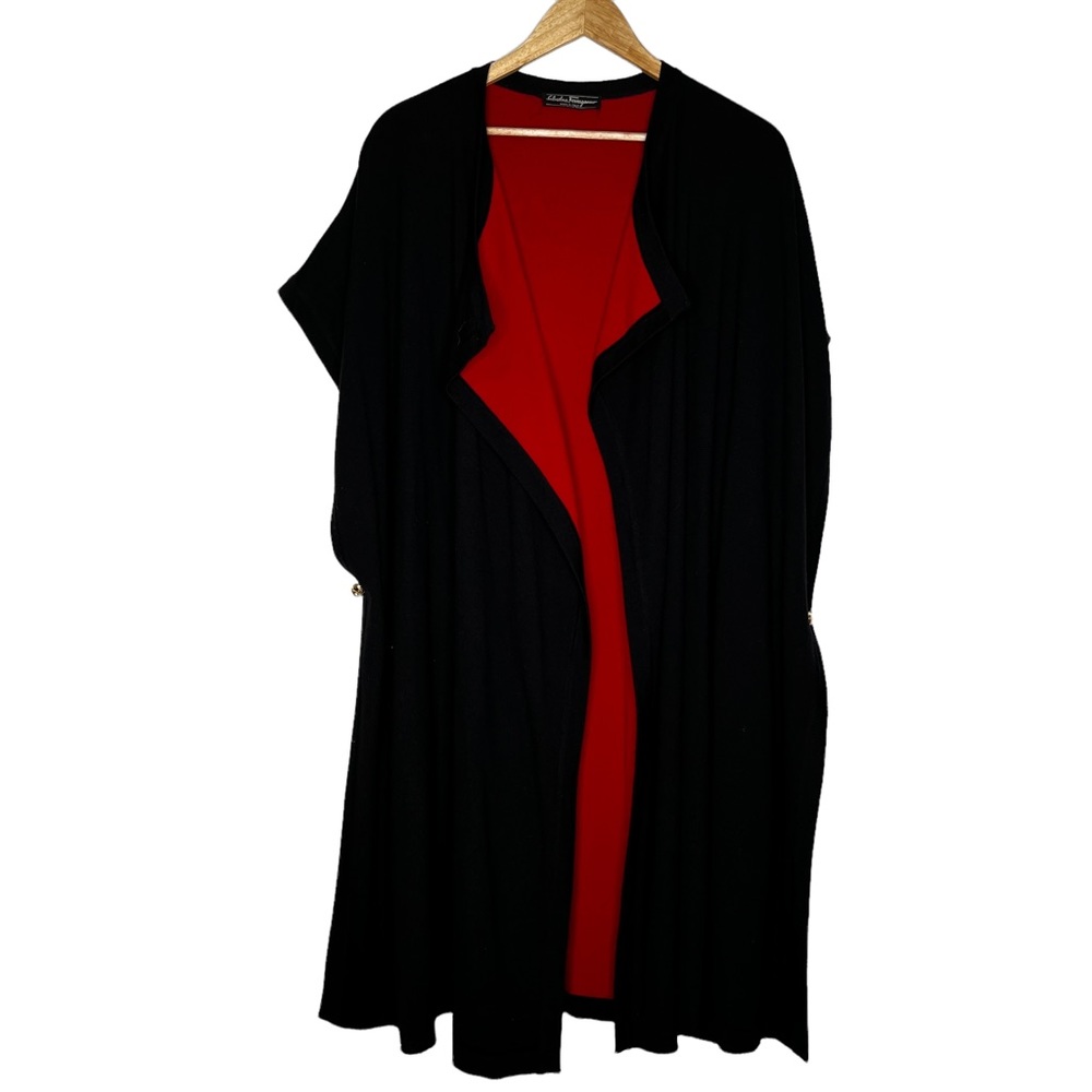 Salvatore Ferragamo Black and Red Women's Sweater